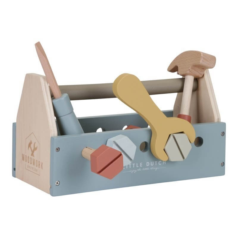 Ξύλινη Εργαλειοθήκη με 20 Εργαλεία - Little Dutch (7078)
