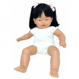 Κούκλα Baby Dulzon Κινέζα 62εκ με Ήχους και Πιπίλα - Berbesa (8040)