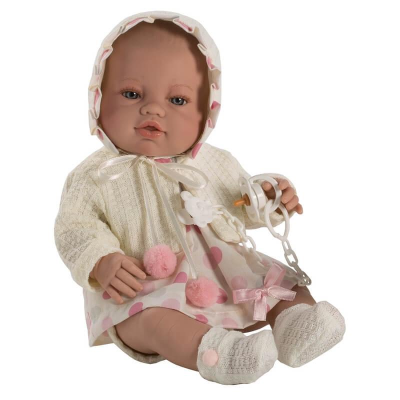 Μωρό Βινυλίου με Σκουφάκι Recien Nacidos 42εκ - Berbesa (5112)