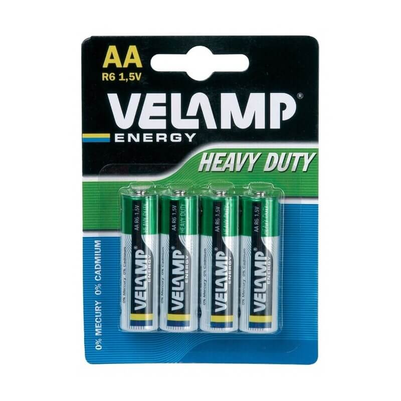Μπαταρίες AA R6 1,5V Velamp Normal 4αδα Μπαταρίες AA R6 1,5V Velamp Normal 4αδα