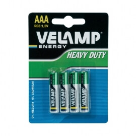 Μπαταρίες AAA R03 1,5V Velamp Normal 4αδα