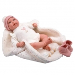 Μωρό Νεογέννητο Reborn Ona 45εκ. με Μηχανισμό Αναπνοής & Κουβερτάκι - Munecas Arias (98125)