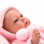 Μωρό Elegance Andie Rosa 40cm με ρεαλιστικό Βάρος και Κουβερτάκι - Munecas Arias (60703)