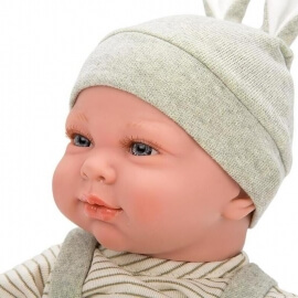 Μωρό Elegance Cris 40cm με ρεαλιστικό Βάρος και Κουβερτάκι - Munecas Arias (60679)