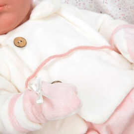 Μωρό Νεογέννητο Reborn Macarena 45 εκ με Κλειστά Μάτια - Munecas Arias (98116)