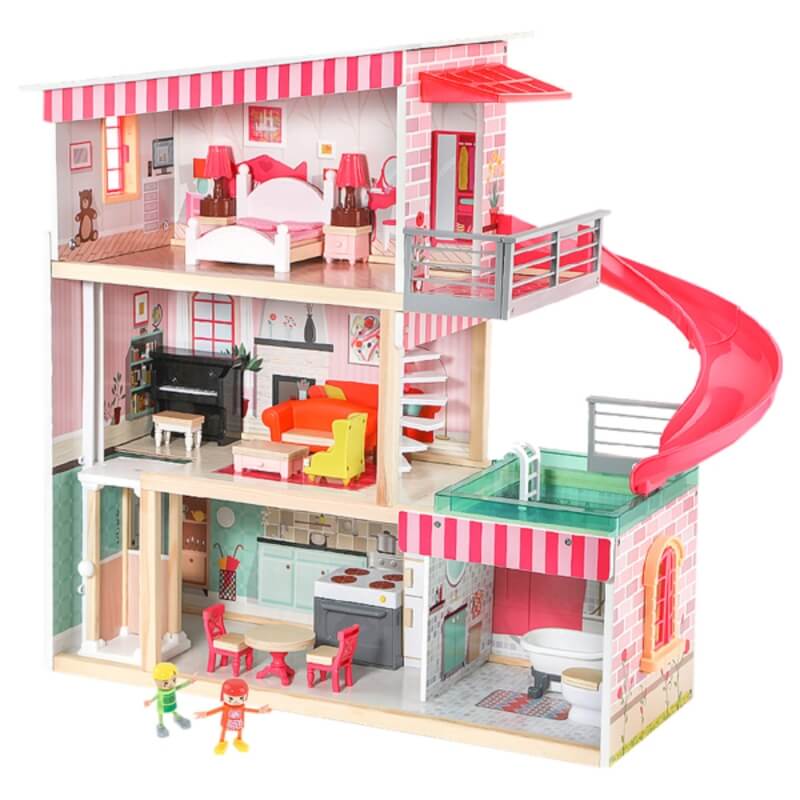 Ξύλινο Κουκλόσπιτο Dream House με Έπιπλα και Πισίνα - Top Bright (120426) Ξύλινο Κουκλόσπιτο Dream House με Έπιπλα και Πισίνα - Top Bright (120426)