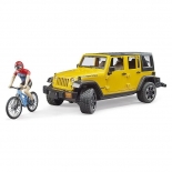 Bruder - Jeep Wrangler Rubicon με Ποδηλάτη και Mountain Bike (02543)