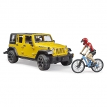 Bruder - Jeep Wrangler Rubicon με Ποδηλάτη και Mountain Bike (02543)