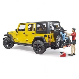 Bruder - Jeep Wrangler Rubicon με Ποδηλάτη και Mountain Bike (02543)