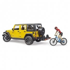 Bruder - Jeep Wrangler Rubicon με Ποδηλάτη και Mountain Bike (02543)