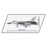 Κατασκευή Πολεμικό Αεροπλάνο F-16C Fighting Falcon - Cobi (5813)