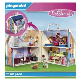 Playmobil Dollhouse - Μοντέρνο Κουκλόσπιτο-Βαλιτσάκι (70985)