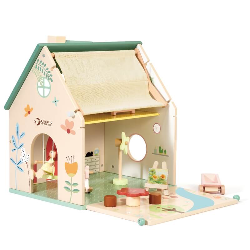 Ξύλινο Κουκλόσπιτο Flower Cottage - Classic World (50563) Ξύλινο Κουκλόσπιτο Flower Cottage - Classic World (50563)