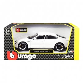 Bburago 1:24 Porsche Taycan Turbo S Λευκό (21098W)