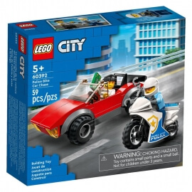 Lego City - Καταδίωξη Αυτοκινήτου Με Αστυνομική Μοτοσικλέτα (60392)