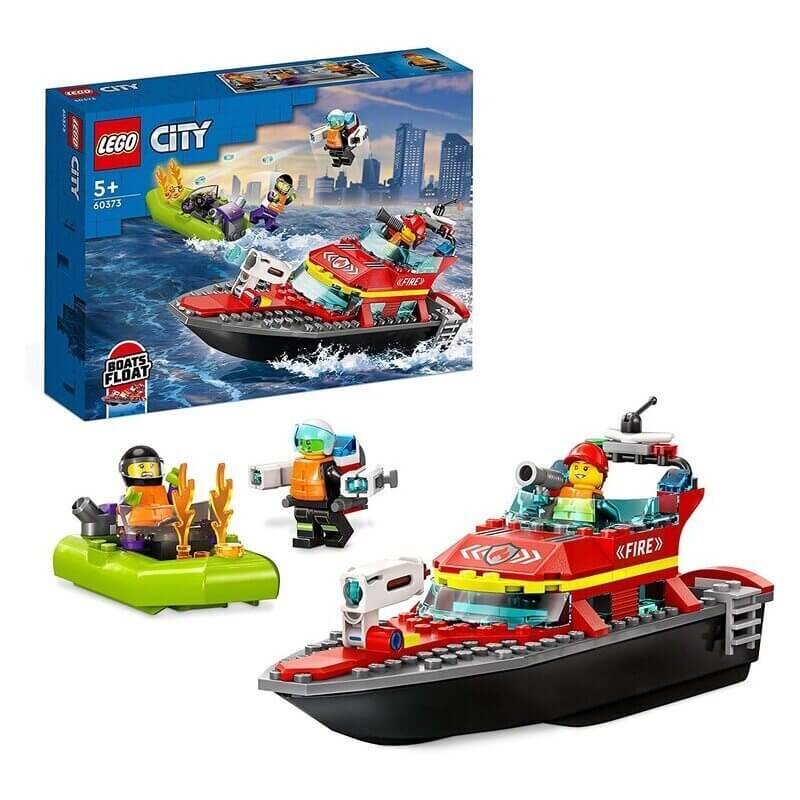 Lego City - Διασωστικό Πυροσβεστικό Σκάφος (60373)Lego City - Διασωστικό Πυροσβεστικό Σκάφος (60373)