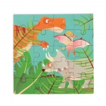Μαγνητικό Βιβλίο-Παζλ Ταξιδίου "Δεινόσαυροι" 2x20 κομ - Scratch (6181151)