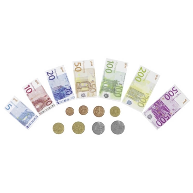 Παιδικό Σετ με Χαρτονομίσματα και Κέρματα Ευρώ  - Goki (51853)