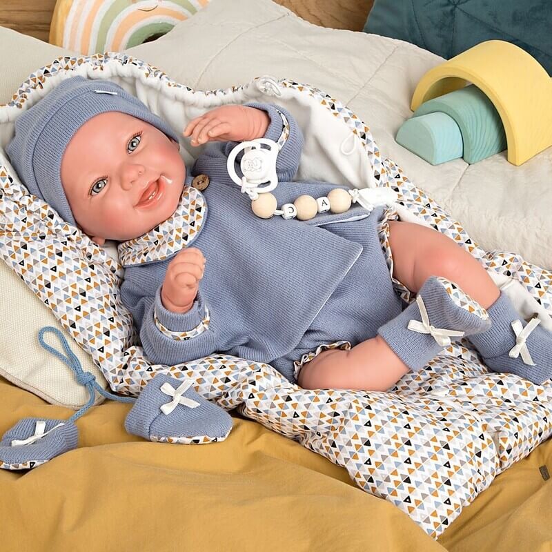 Μωρό Νεογέννητο Reborn Daniel 45 εκ με Υπνόσακο - Munecas Arias (98117) Μωρό Νεογέννητο Reborn Daniel 45 εκ με Υπνόσακο - Munecas Arias (98117)