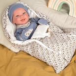 Μωρό Νεογέννητο Reborn Daniel 45 εκ με Υπνόσακο - Munecas Arias (98117)