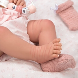 Μωρό Νεογέννητο Reborn Alba 40 εκ με Μαξιλάρι - Munecas Arias (98121)