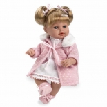 Κούκλα με Πιπίλα και 'Ηχους - Emma Ρόζ-33cm