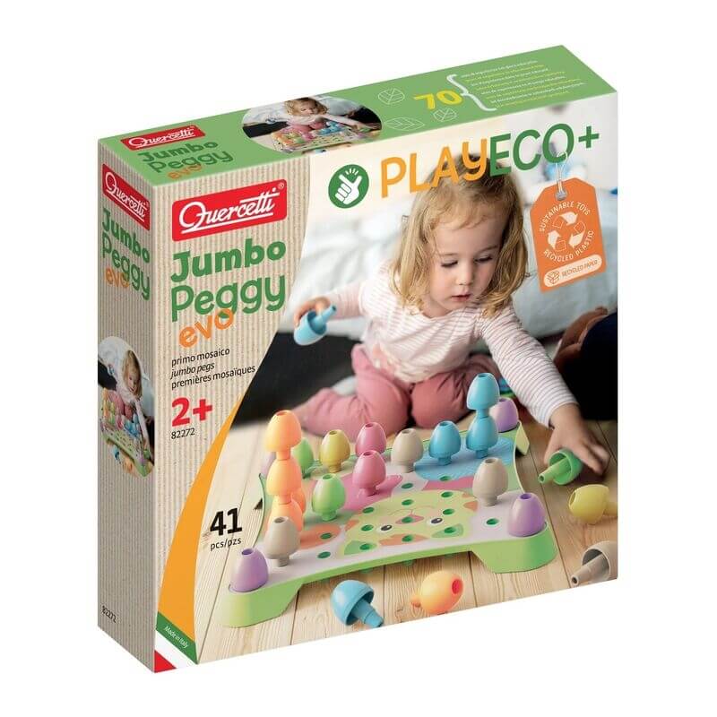 Ψηφιδωτή Κατασκευή Jumbo Peggy Evo - Quercetti Play Eco+ (82272)