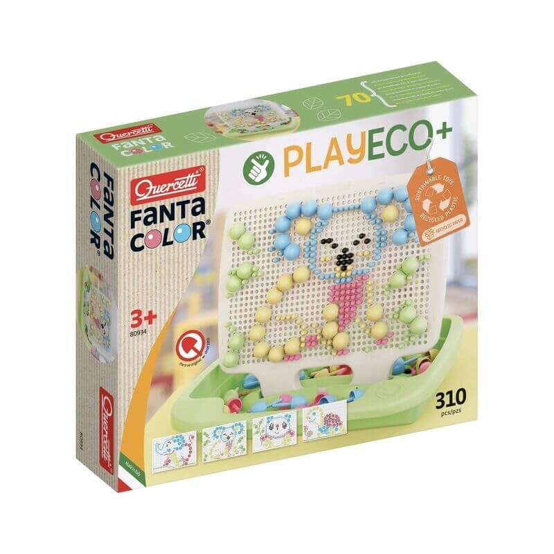 Ψηφιδωτή Κατασκευή Fantacolor με 310 Καρφάκια - Quercetti Play Eco+ (80934)