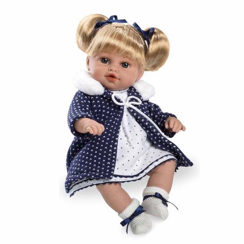 Κούκλα με Πιπίλα και 'Ηχους - Emma Μπλέ-33cmΚούκλα με Πιπίλα και 'Ηχους - Emma Μπλέ-33cm