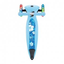 Πατίνι Globber Αναδιπλούμενο Junior Foldable Fantasy Lights Flowers Pastel Blue (433-200)