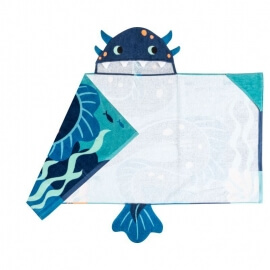 Παιδική Πετσέτα - Poncho για τη Θάλασσα με Κουκούλα "Θαλάσσιος Δράκος" (60 x 117 εκ) - Stephen Joseph (SJ100436A)