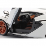 Bburago 1:18 Lamborghini Sian FKP 37 Λευκό (11046BK)