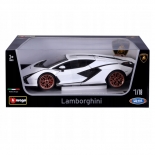 Bburago 1:18 Lamborghini Sian FKP 37 Λευκό (11046BK)