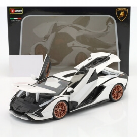 Bburago 1:18 Lamborghini Sian FKP 37 Λευκό (11046BK)