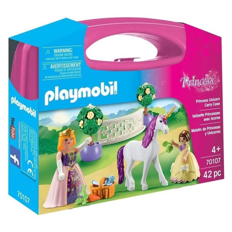 Playmobil Princess - Maxi Βαλιτσάκι Πριγκίπισσες με Μονόκερο (70107)