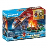 Playmobil City Action - Επιχείρηση Πυρόσβεσης Διάσωση στη Θάλασσα (70491)