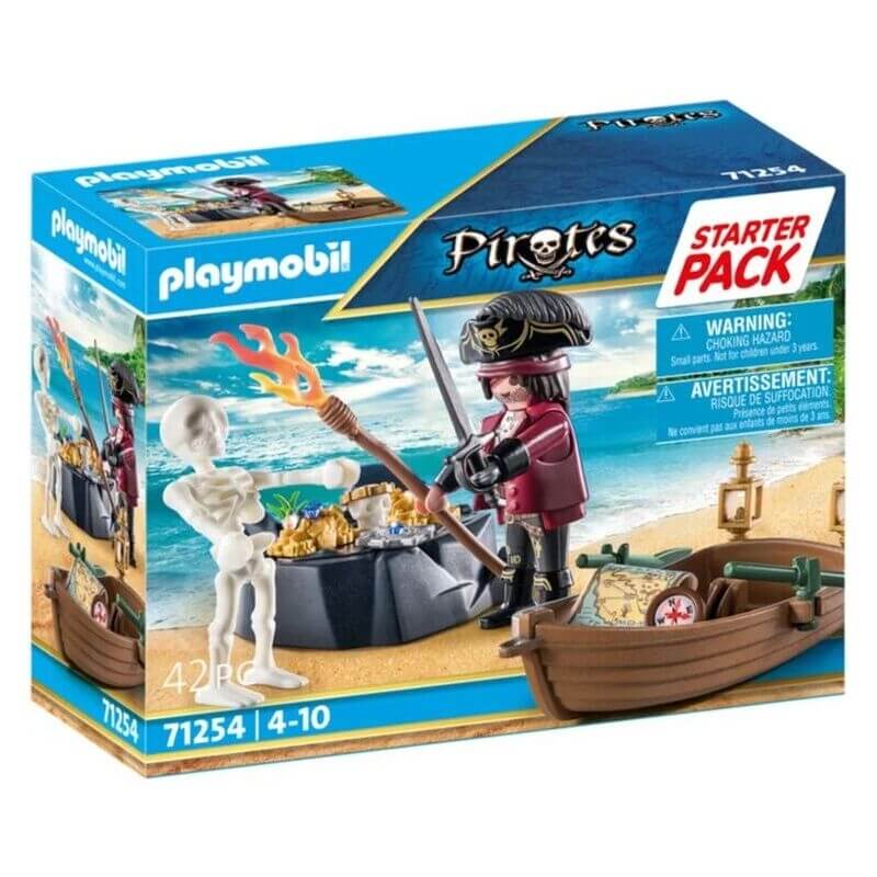 Playmobil Pirates Starter Pack - Πειρατής Με Βαρκούλα και Θησαυρό (71254)Playmobil Pirates Starter Pack - Πειρατής Με Βαρκούλα και Θησαυρό (71254)