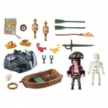 Playmobil Pirates Starter Pack - Πειρατής Με Βαρκούλα και Θησαυρό (71254)