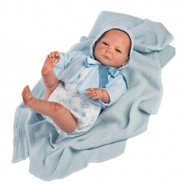 Μωρό Νεογέννητο Συλλεκτικό Reborn 50εκ με Κουβερτάκι - Berbesa (5305)