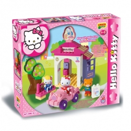Unico Plus Τουβλάκια Πλυντήριο Αυτοκινήτων - Hello Kitty 89 κομ.