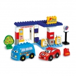 Unico Plus Τουβλάκια Βενζινάδικο - Cars for Kids 96 κομ.