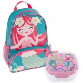 Σετ Stephen Joseph "Γοργόνα" Σακίδιο - Δοχείο Φαγητού με Παγοθήκη