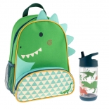 Σετ Stephen Joseph "Δεινόσαυρος" Σακίδιο - Παγούρι Flip Top