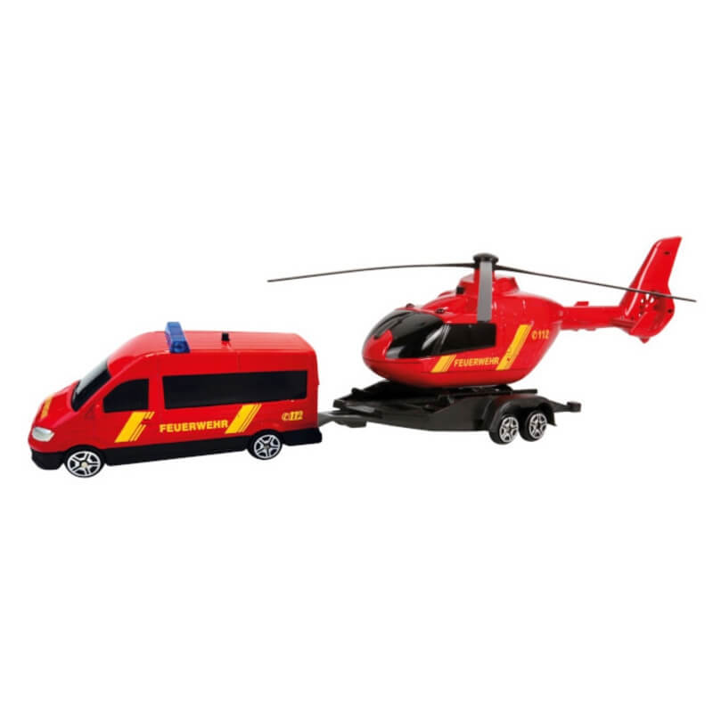 Βαν & Ελικόπτερο Πυροσβεστικής 1/64 με Ήχο & Φώς - Speedzone (33115776F)Βαν & Ελικόπτερο Πυροσβεστικής 1/64 με Ήχο & Φώς - Speedzone (33115776F)