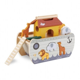 Ξύλινη "Κιβωτός του Νώε" με Ενσφηνώματα - Luna (622458)