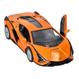 Μεταλλικό Σπορ Αυτόκινητο Lamborghini Sian 1/40 πορτοκαλί - Goki (12312O)