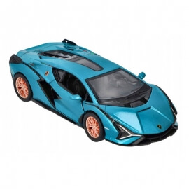 Μεταλλικό Σπορ Αυτόκινητο Lamborghini Sian 1/40 μπλε - Goki (12312B)