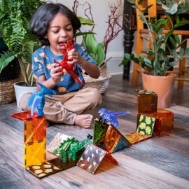 Magna-Tiles Μαγνητικό Παιχνίδι 40τμχ "Dino World" (22840)