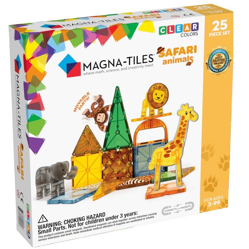 Magna-Tiles Μαγνητικό Παιχνίδι 25τμχ "Safari Animals" (20925)Magna-Tiles Μαγνητικό Παιχνίδι 25τμχ "Safari Animals" (20925)