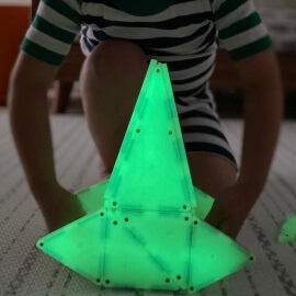 Magna-Tiles Μαγνητικό Παιχνίδι 16τμχ "Glow" (18816)